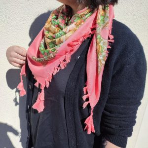 foulard salve rose