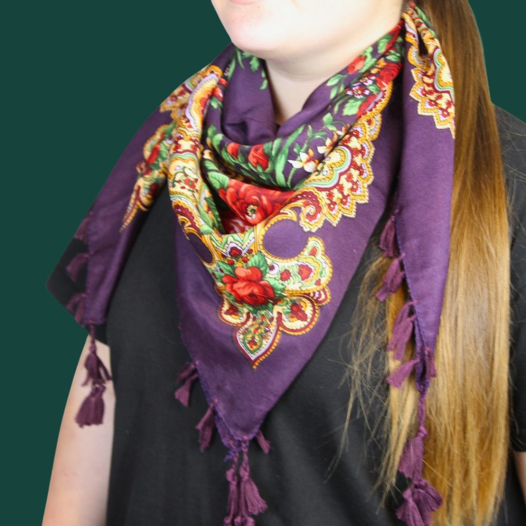 foulard mariochka slave violet