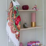 Foulard slave blanc et rouge