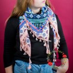 foulard rock rose