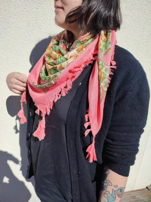 foulard salve rose