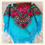 Foulard turquoise Doux