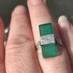 Bague Argent Agathe Verte
